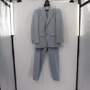 Vintage "The Hub" Springfield IL Blue Suit